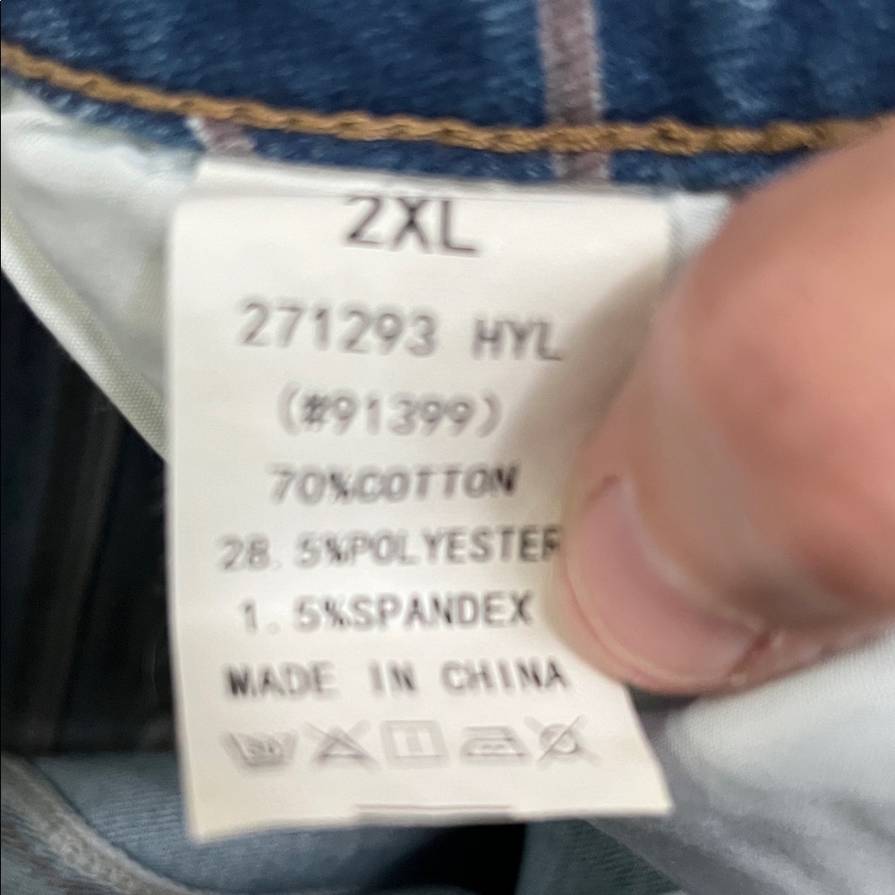 Flamingals 2x Floral Straight-Leg Jeans in Light Blue - Picture 7 of 7